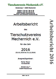 TSV Mechernich1 Arbeitsbericht 2016